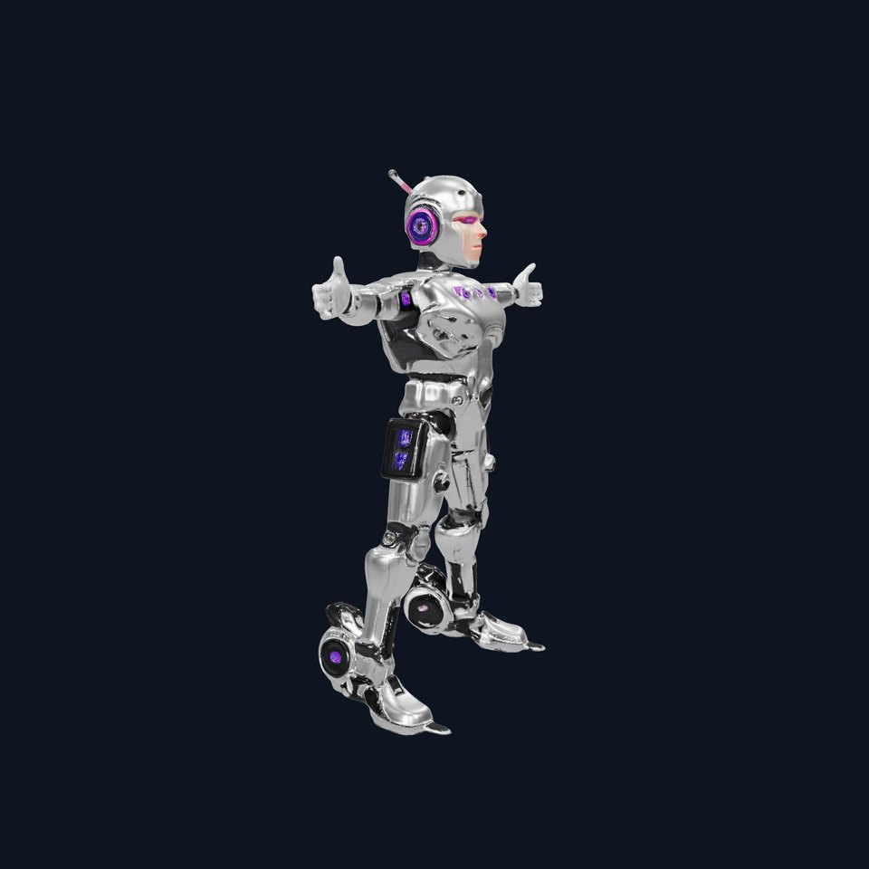 Futuristic Humanoid Robot model pack